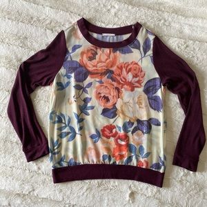 Sheer floral top
